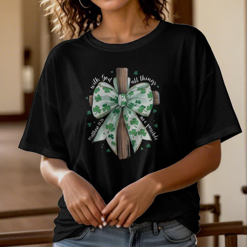 Christiandiscipleshop Faith and Fortune in Harmony Faith-Inspired T-Shirt