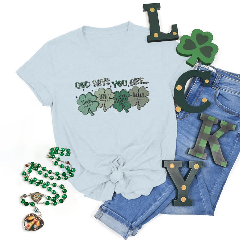 Christiandiscipleshop Divine Shamrock: God's Promises Faith-Inspired T-Shirt