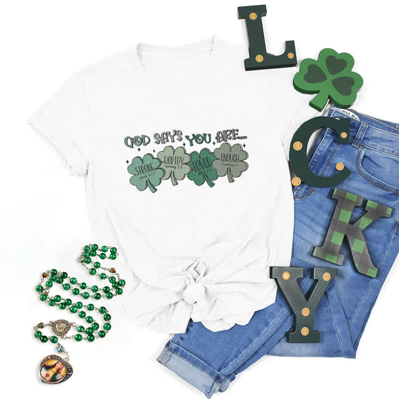 Christiandiscipleshop Divine Shamrock: God's Promises Faith-Inspired T-Shirt