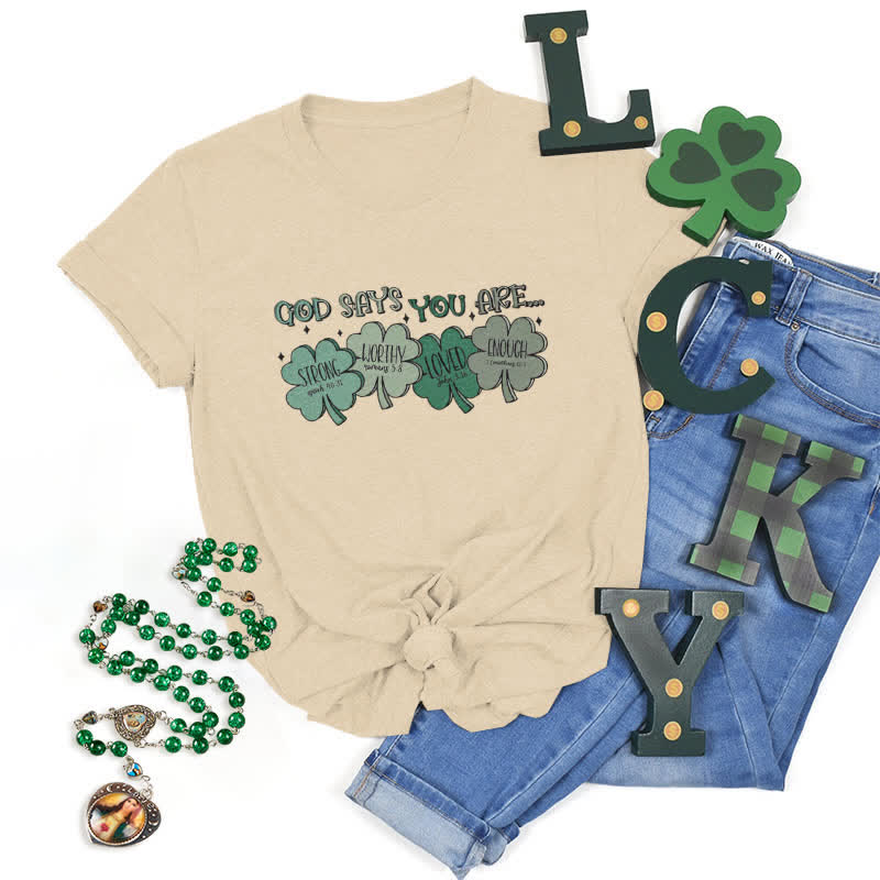 Christiandiscipleshop Divine Shamrock: God's Promises Faith-Inspired T-Shirt