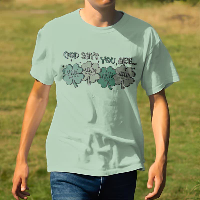 Christiandiscipleshop Divine Shamrock: God's Promises Faith-Inspired T-Shirt