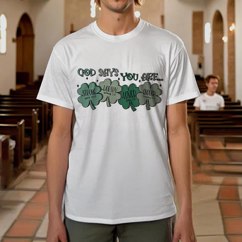 Christiandiscipleshop Divine Shamrock: God's Promises Faith-Inspired T-Shirt