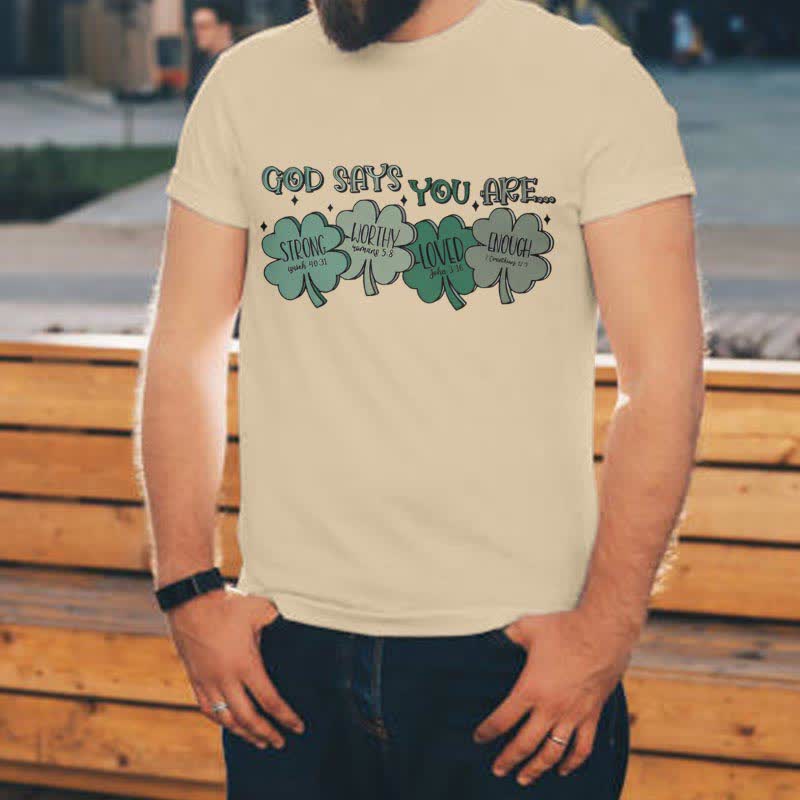 Christiandiscipleshop Divine Shamrock: God's Promises Faith-Inspired T-Shirt