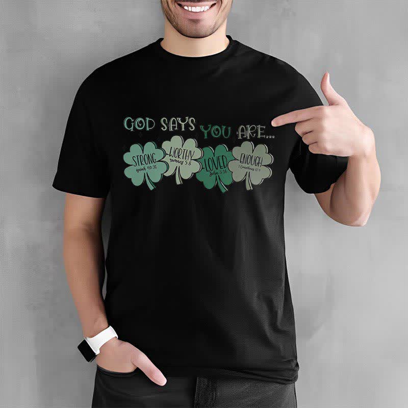 Christiandiscipleshop Divine Shamrock: God's Promises Faith-Inspired T-Shirt