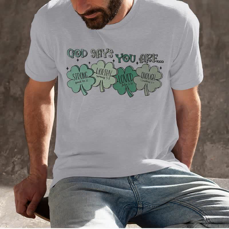 Christiandiscipleshop Divine Shamrock: God's Promises Faith-Inspired T-Shirt