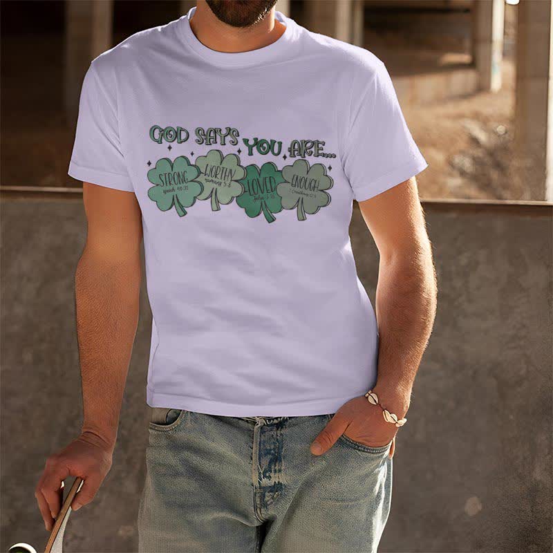 Christiandiscipleshop Divine Shamrock: God's Promises Faith-Inspired T-Shirt