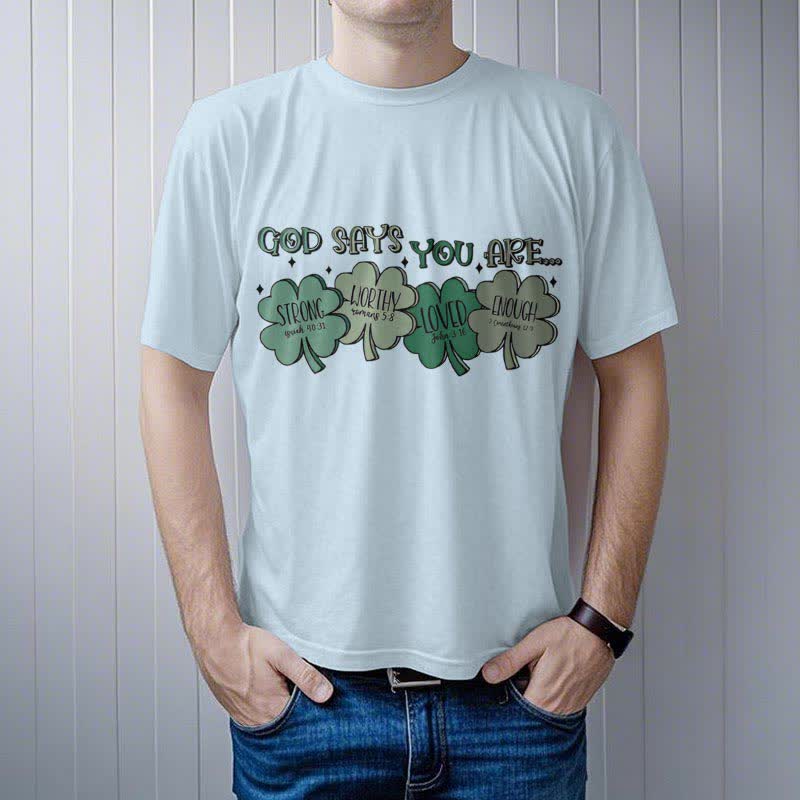 Christiandiscipleshop Divine Shamrock: God's Promises Faith-Inspired T-Shirt