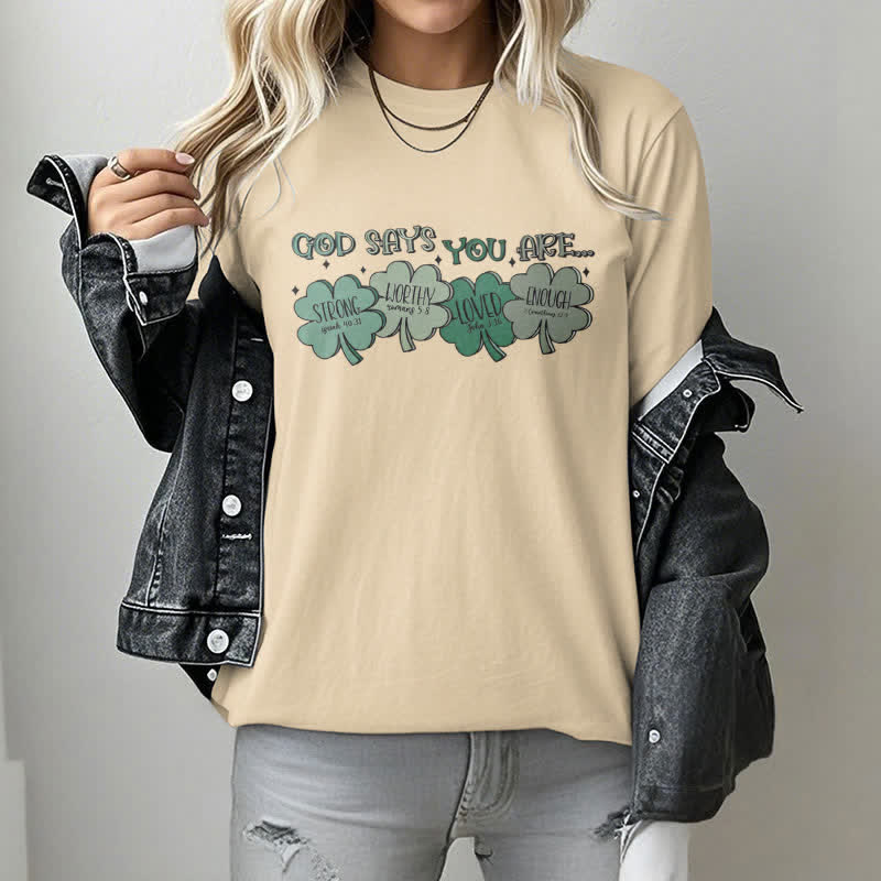 Christiandiscipleshop Divine Shamrock: God's Promises Faith-Inspired T-Shirt