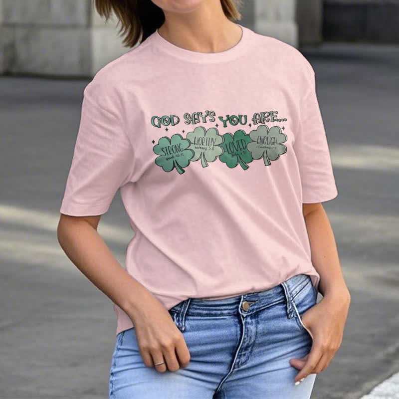 Christiandiscipleshop Divine Shamrock: God's Promises Faith-Inspired T-Shirt