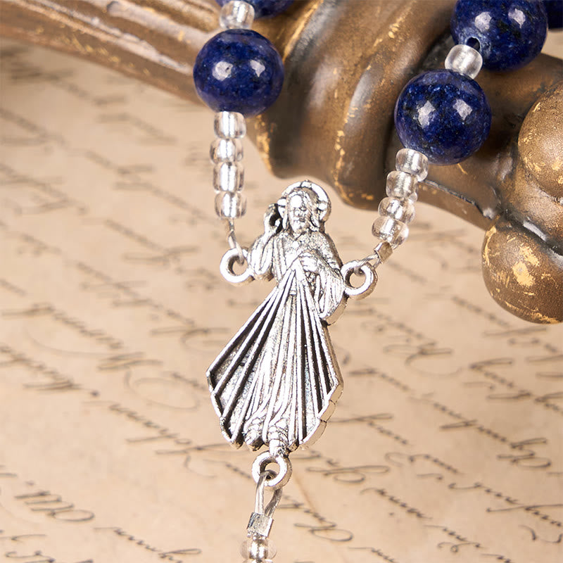 Christiandiscipleshop Ocean-Themed Divine Mercy Rosary with Anchor Charm - Embark on a Faithful Voyage with Christ