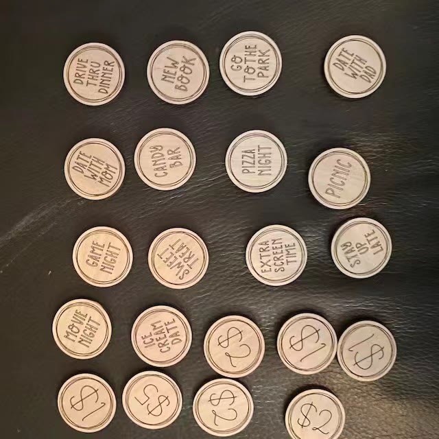 Christiandiscipleshop Easter Egg Filler - Engraved Bunny Shaped Easter Egg Filler Tokens with Activities
