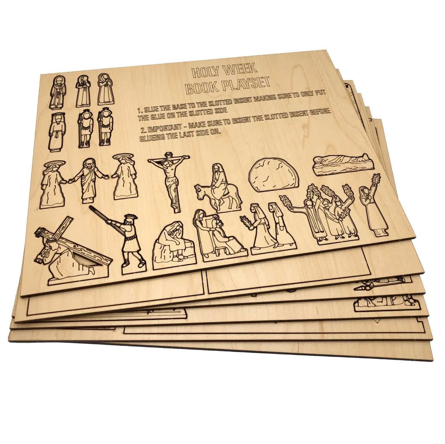 christiandiscipleshop Life of Jesus Wooden Easter Puzzle Set - A Journey Through His Life