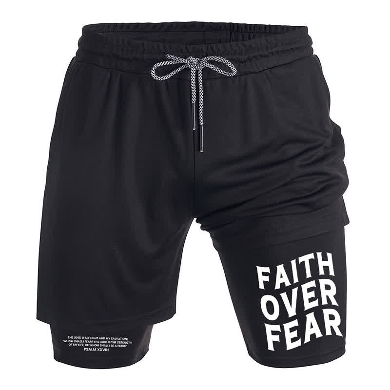 Christiandiscipleshop Faith Over Fear Christian Performance Shorts