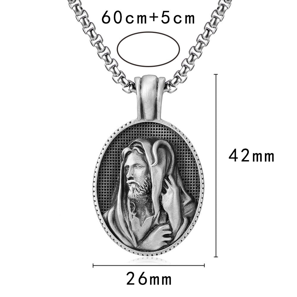 christiandiscipleshop Jesus the Good Shepherd Necklace - A Meaningful Symbol of Love and Protection