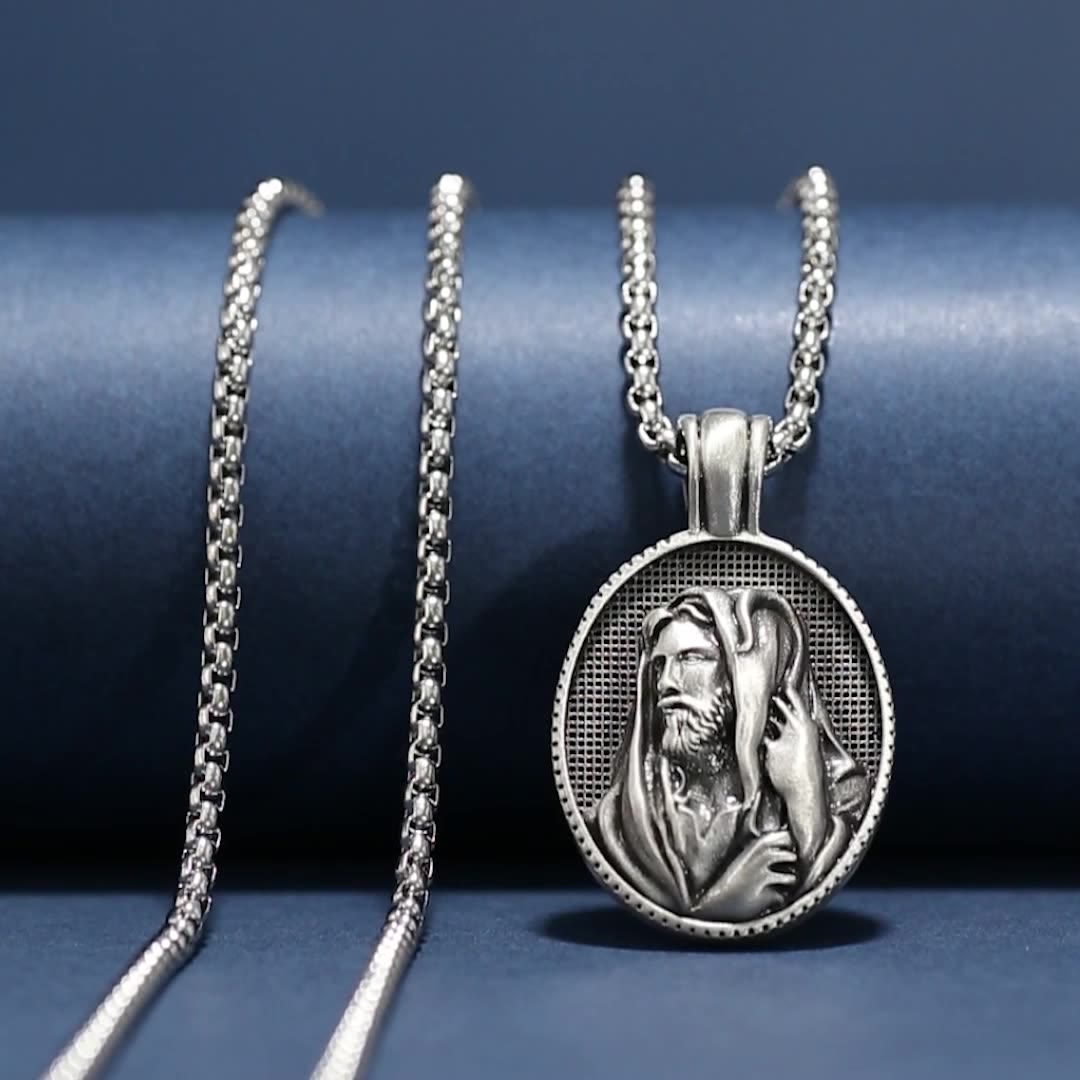 christiandiscipleshop Jesus the Good Shepherd Necklace - A Meaningful Symbol of Love and Protection