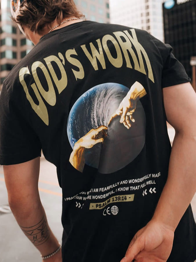 Christiandiscipleshop God's work.Psalm 139:14 Unisex Cotton T-Shirt