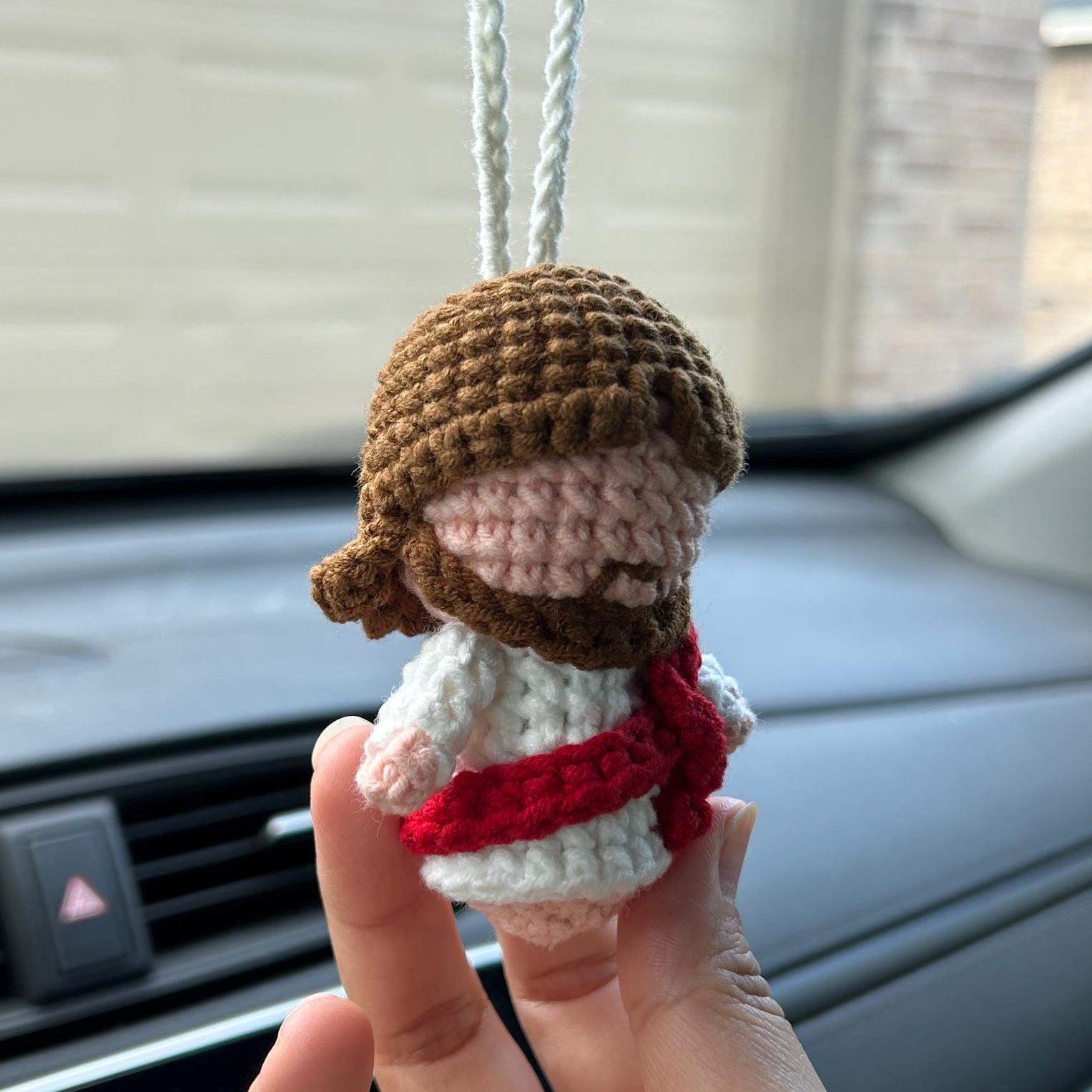 christiandiscipleshop Jesus Crochet Keychain/Pendant - A Beautiful Reminder of Christ's Love