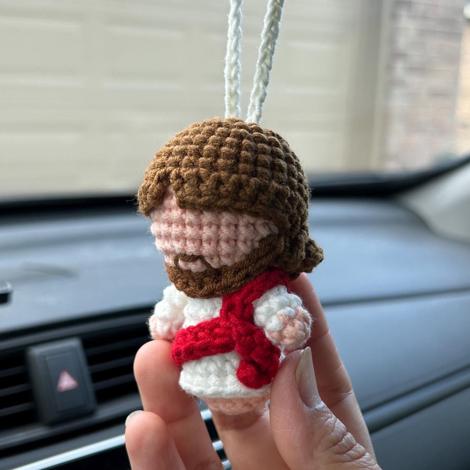 christiandiscipleshop Jesus Crochet Keychain/Pendant - A Beautiful Reminder of Christ's Love