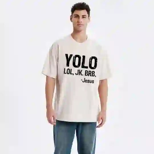 christiandiscipleshop YOLO Christian Washed T-Shirt