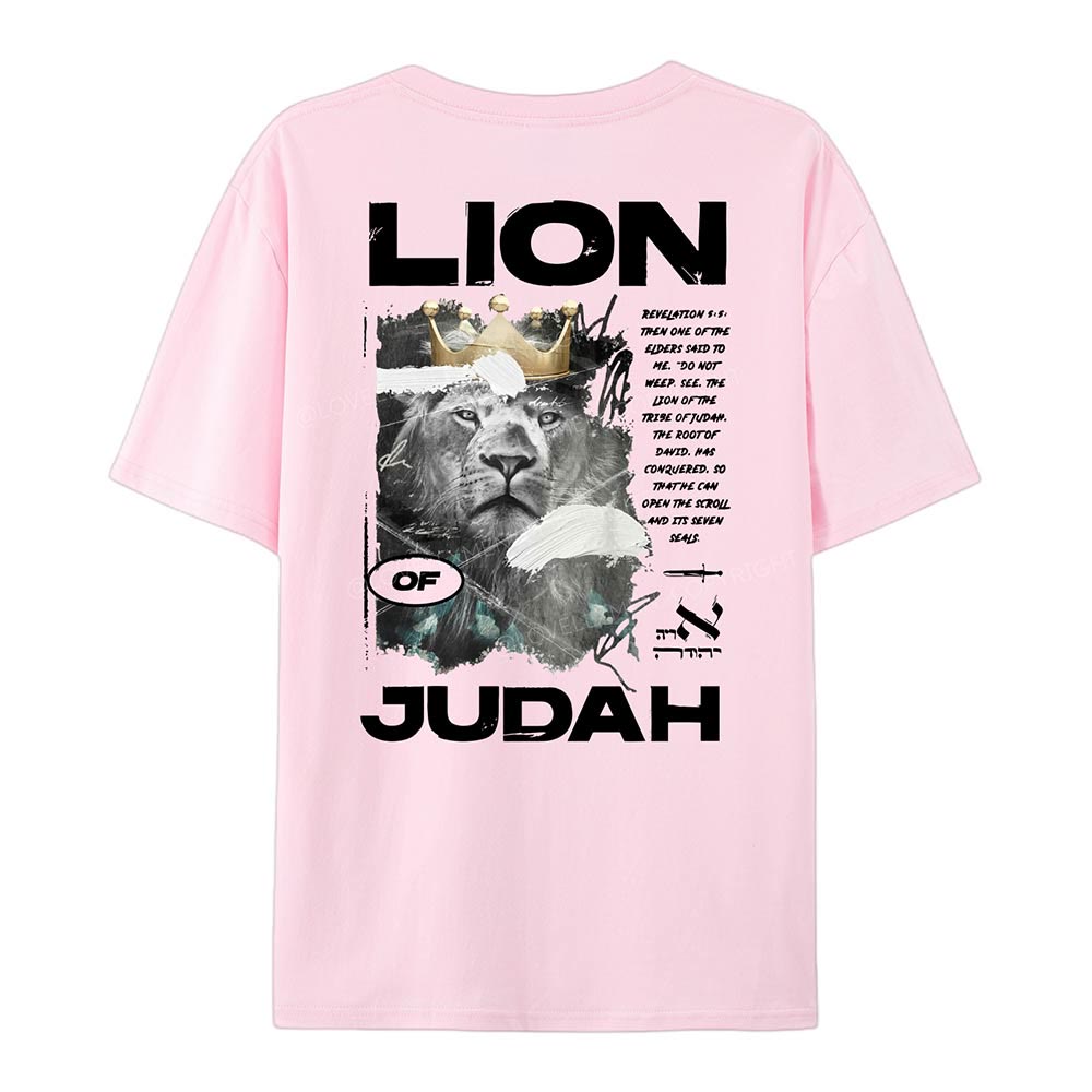 christiandiscipleshop Lion Of Judan Cotton T-Shirt