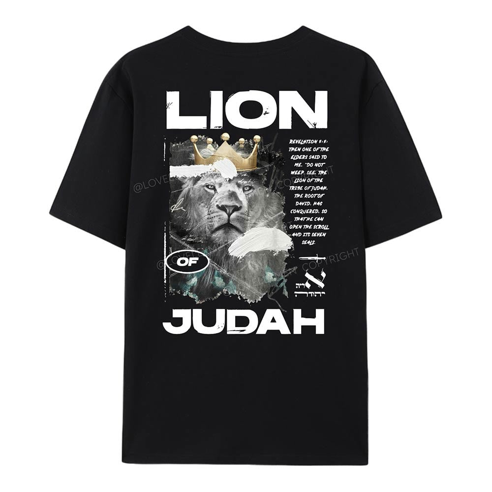 christiandiscipleshop Lion Of Judan Cotton T-Shirt