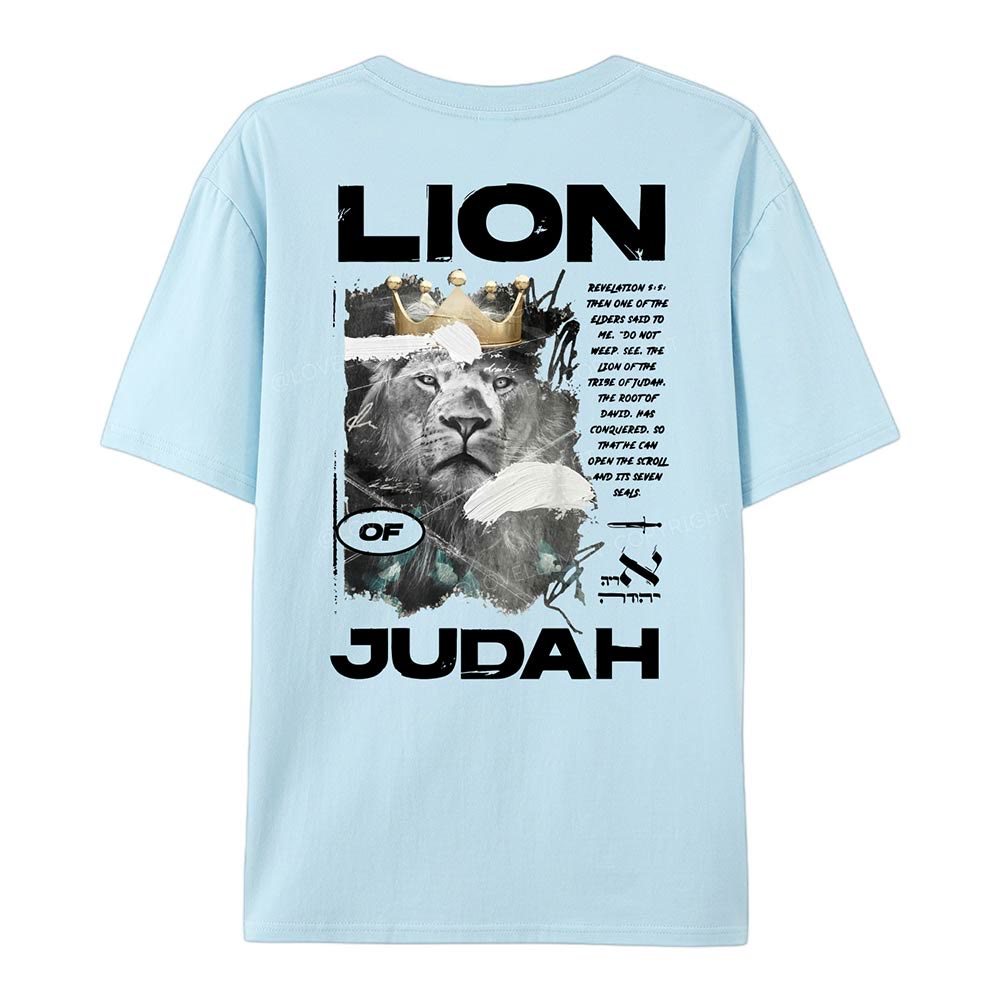 christiandiscipleshop Lion Of Judan Cotton T-Shirt