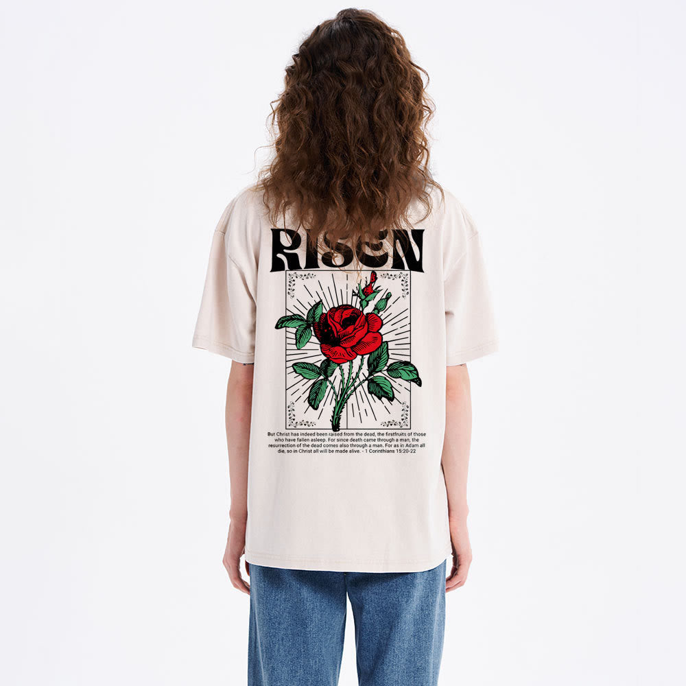 Christiandiscipleshop Risen Christian Washed T-Shirt