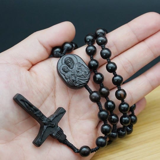 Christiandiscipleshop Olive Wood Beads Crucifix Prayer Rosary