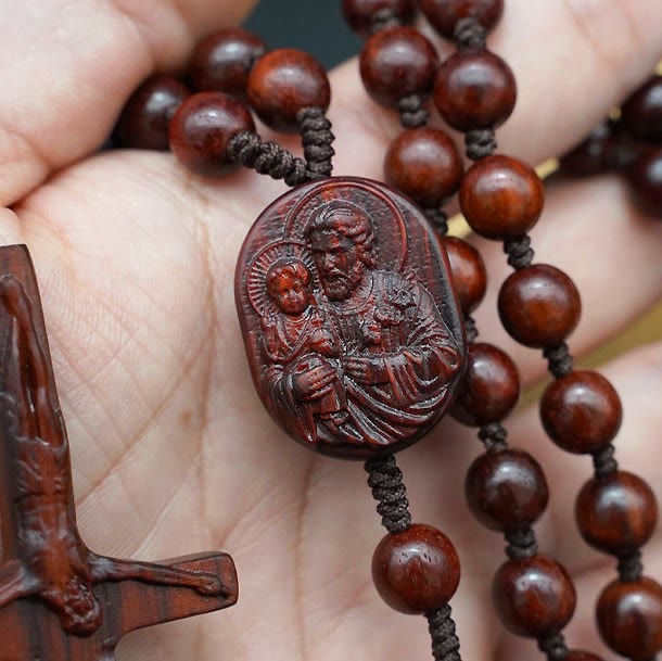 Christiandiscipleshop Olive Wood Beads Crucifix Prayer Rosary