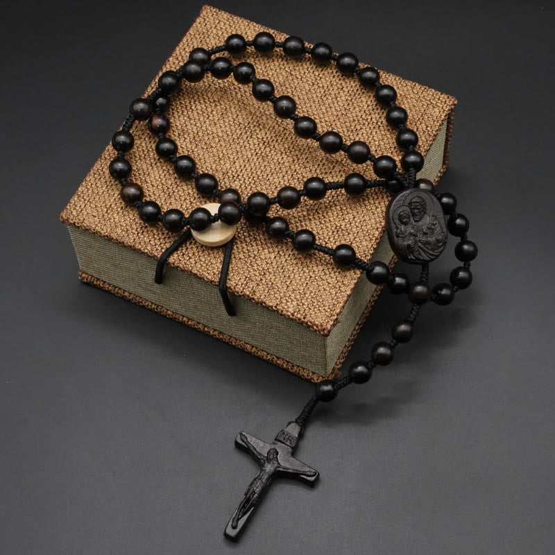 Christiandiscipleshop Olive Wood Beads Crucifix Prayer Rosary