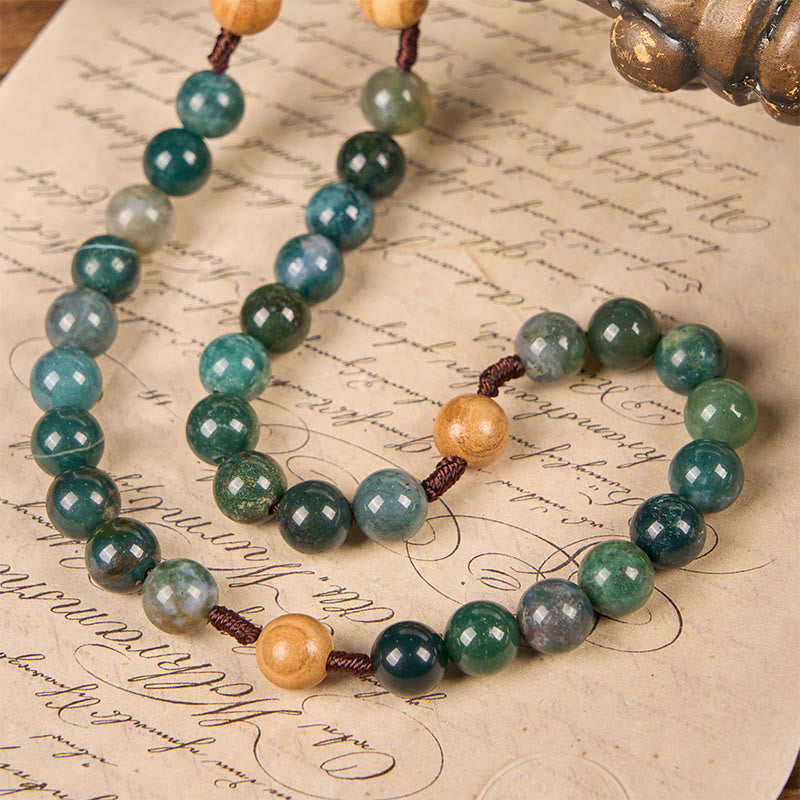 christiandiscipleshop Jesus Icon & Crucifix 8mm Natural Green Jade Rosary - Handcrafted Rosary Beads