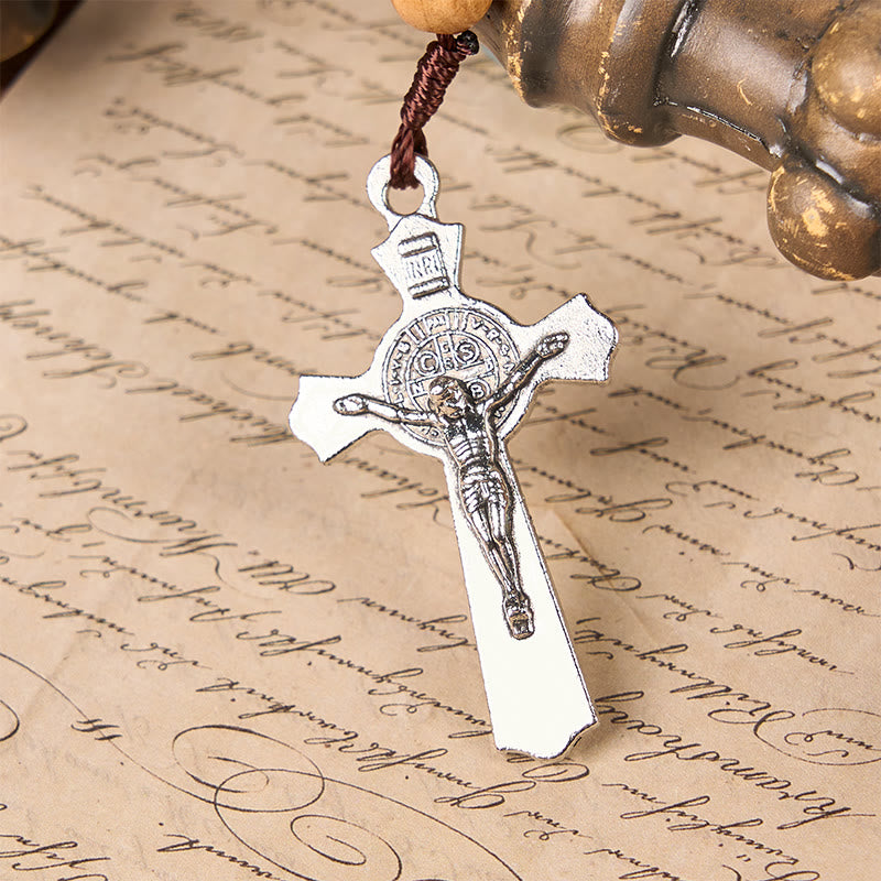 christiandiscipleshop Jesus Icon & Crucifix 8mm Natural Green Jade Rosary - Handcrafted Rosary Beads