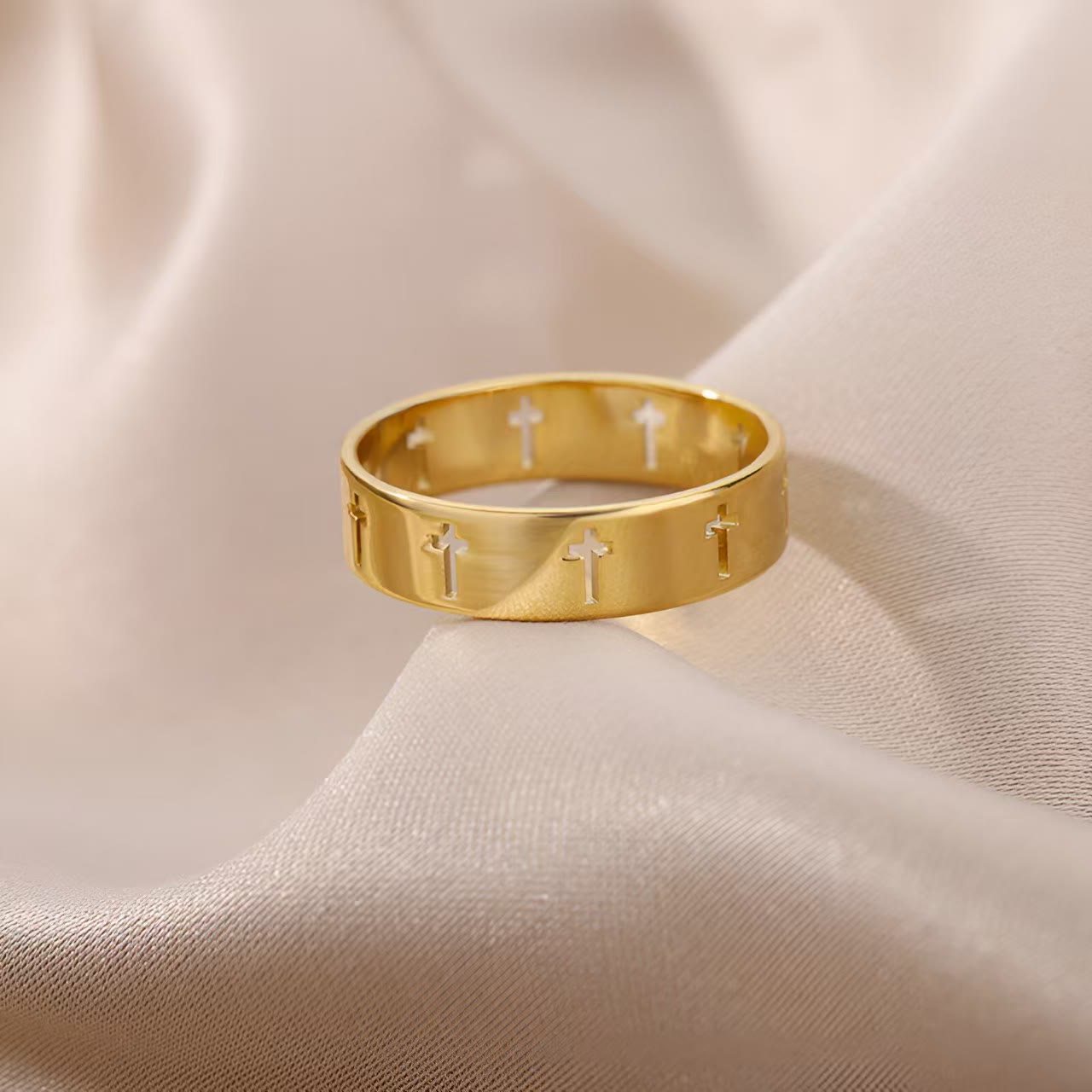 Christiandiscipleshop Divine Gold Cross Ring: A Simple Yet Deep Expression of Devotion