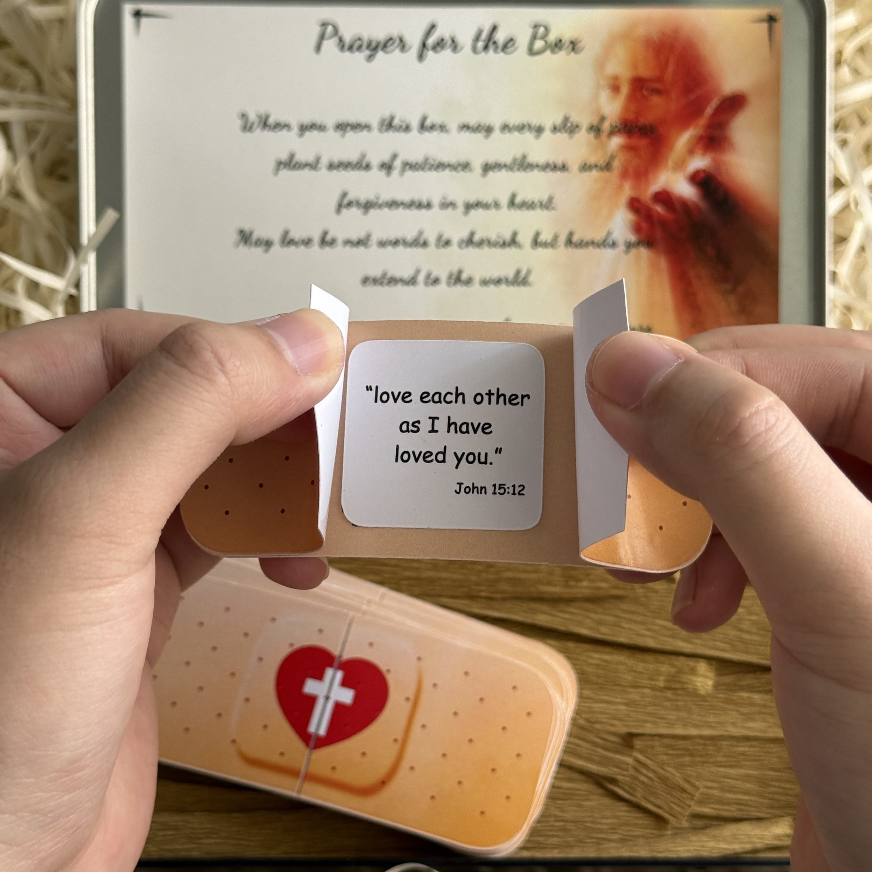 christiandiscipleshop Jesus Cure You Band-Aid with Bible Verse Healing Gift