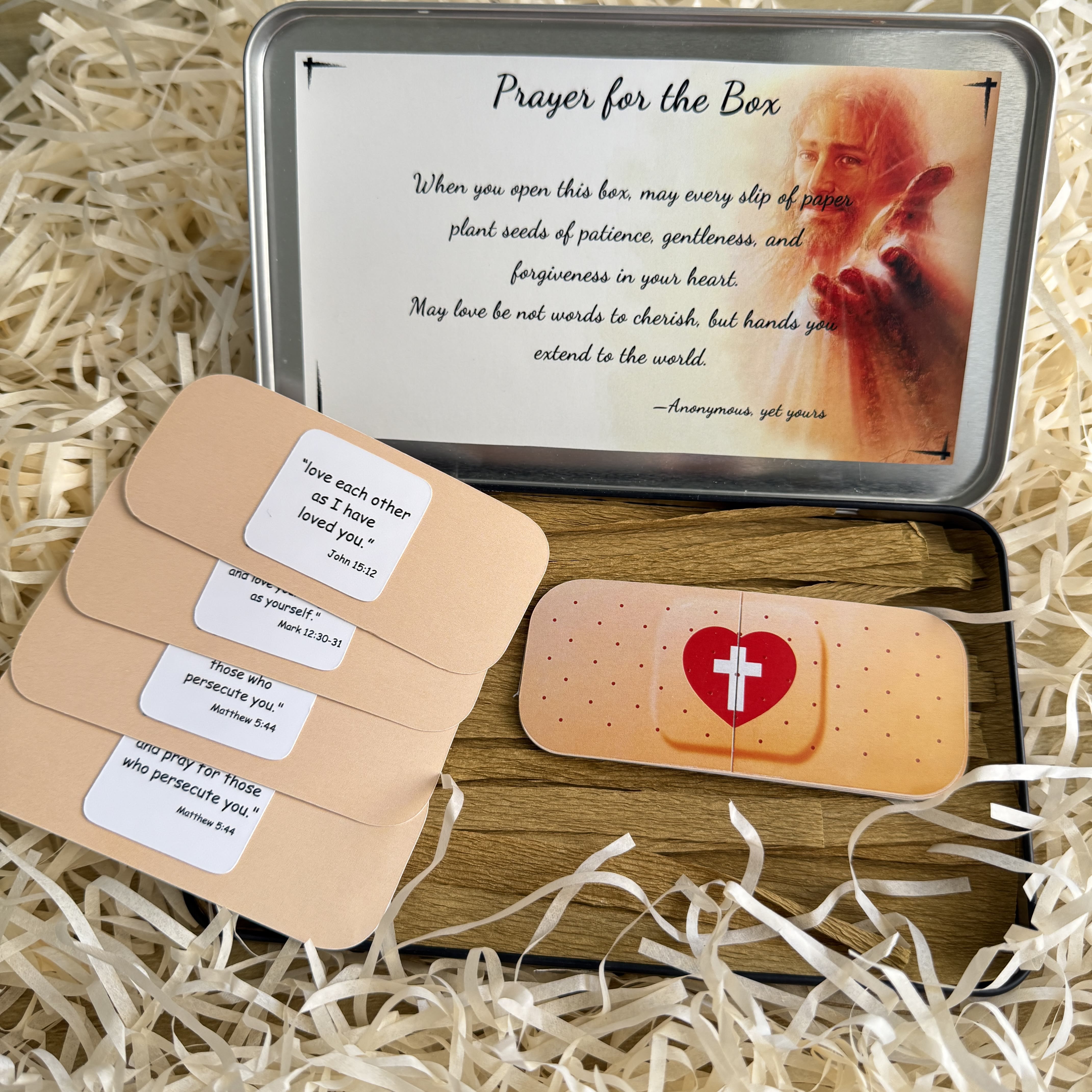 christiandiscipleshop Jesus Cure You Band-Aid with Bible Verse Healing Gift