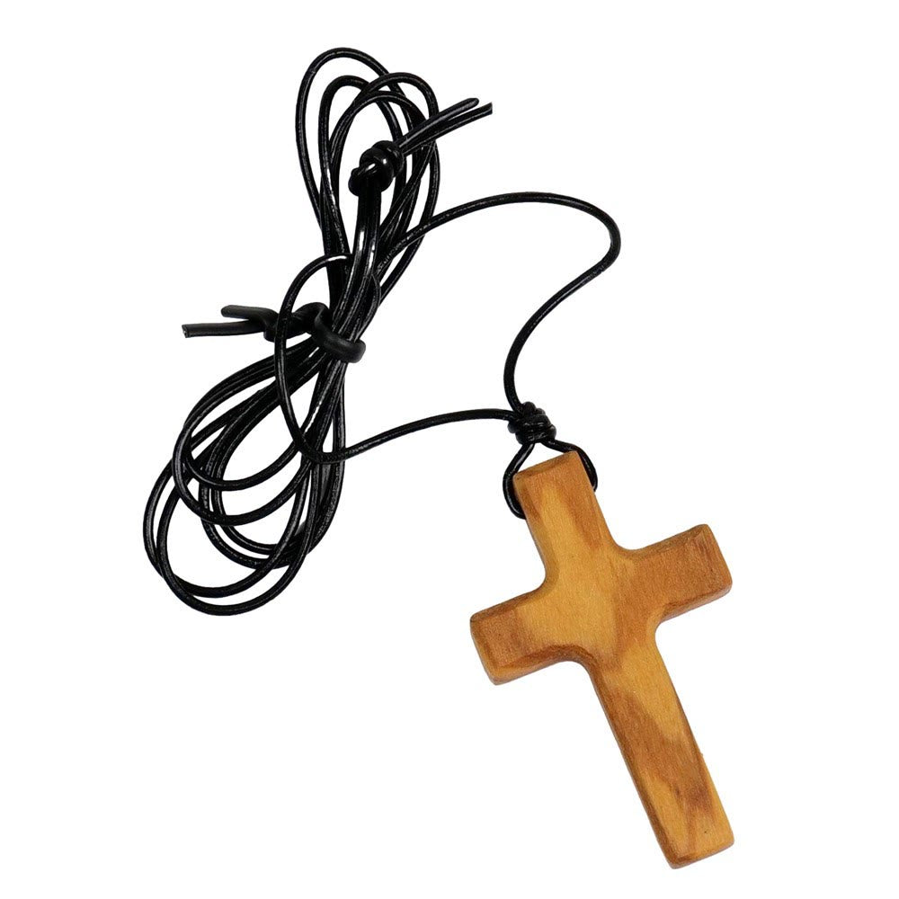 christiandiscipleshop Handmade Olive Wood Cross Necklace: A Symbol of Faith and Craftsmanship