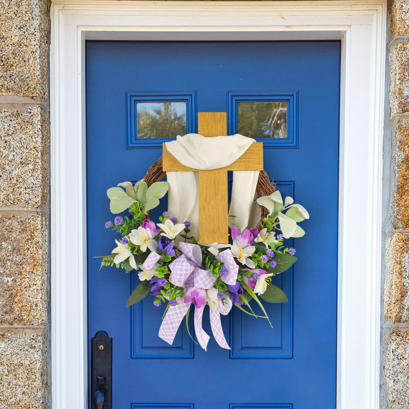 Christiandiscipleshop Spring Cross Wreath: A Poetic Fusion of Flowers and Faith