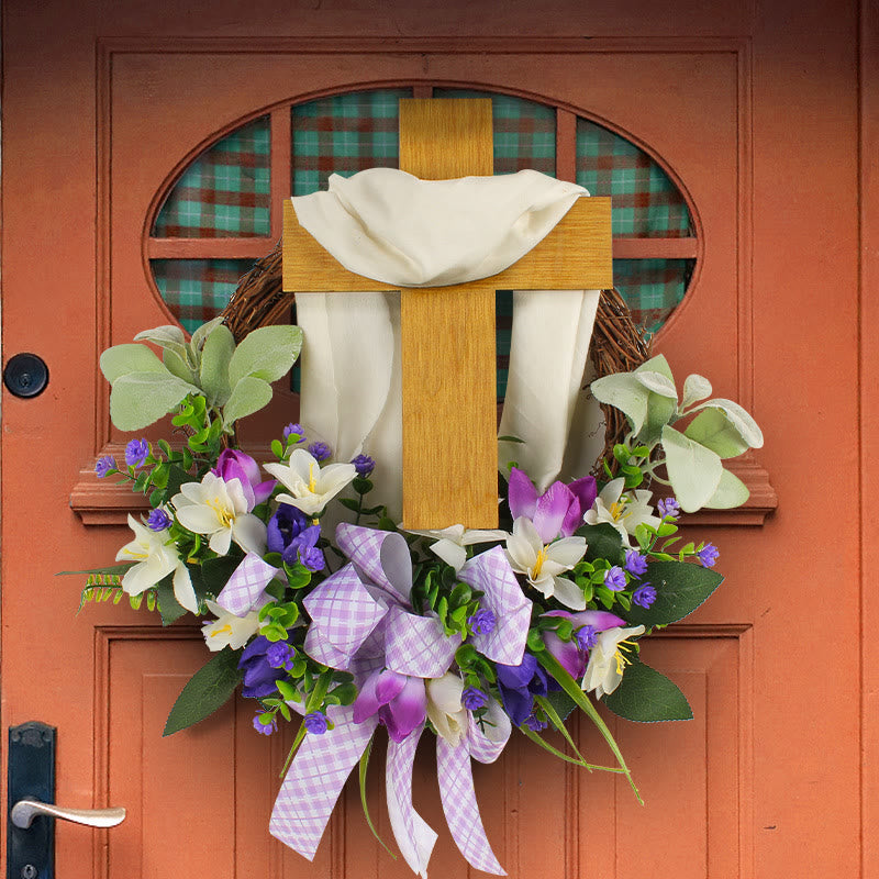 Christiandiscipleshop Spring Cross Wreath: A Poetic Fusion of Flowers and Faith