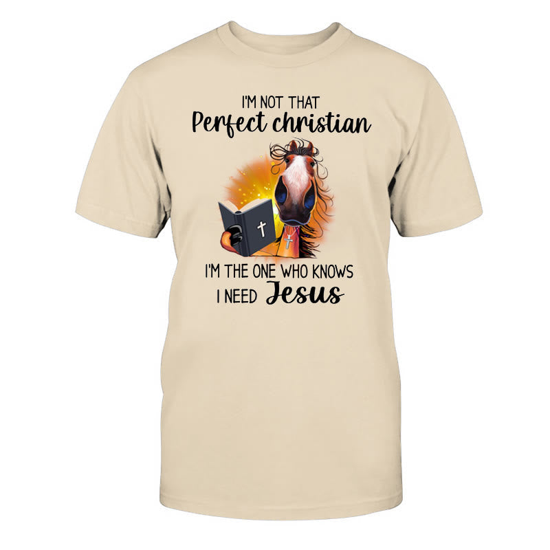 christiandiscipleshop I'm Not That Perfect Christian, I Need Jesus Classic T-Shirt