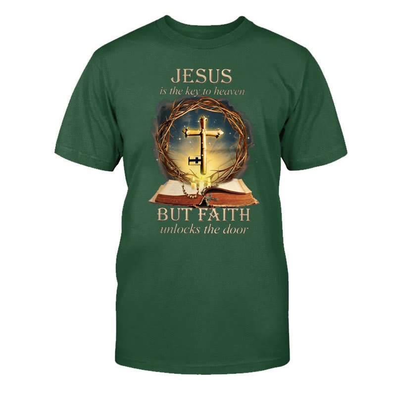 christiandiscipleshop Key to Heaven Unisex Cotton T-Shirt