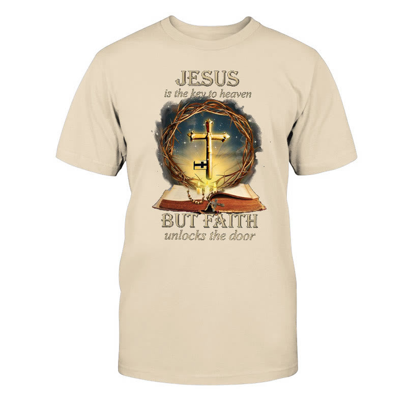 christiandiscipleshop Key to Heaven Unisex Cotton T-Shirt