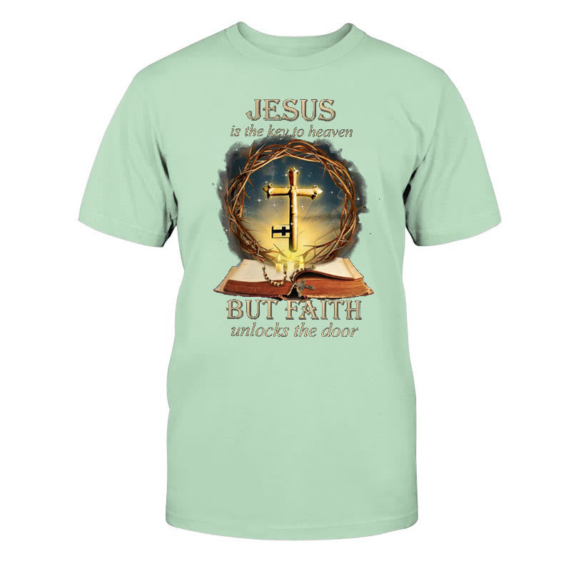 christiandiscipleshop Key to Heaven Unisex Cotton T-Shirt