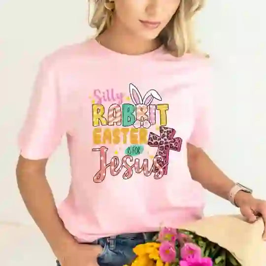 Christiandiscipleshop Silly Rabbit Easter Is for Jesus Christian Easter Tee