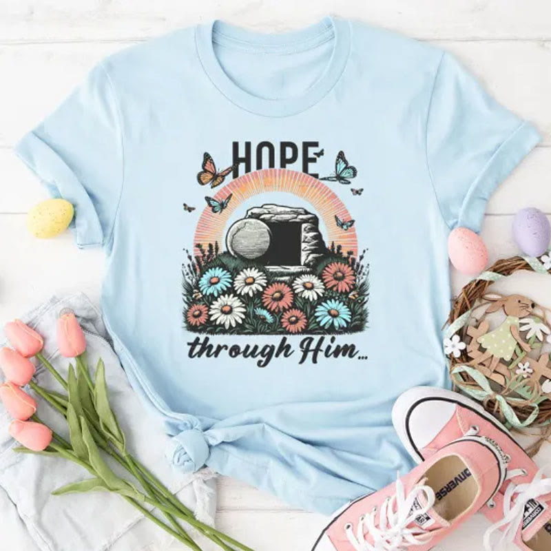 christiandiscipleshop Hope Thought Him Christian T-Shirt