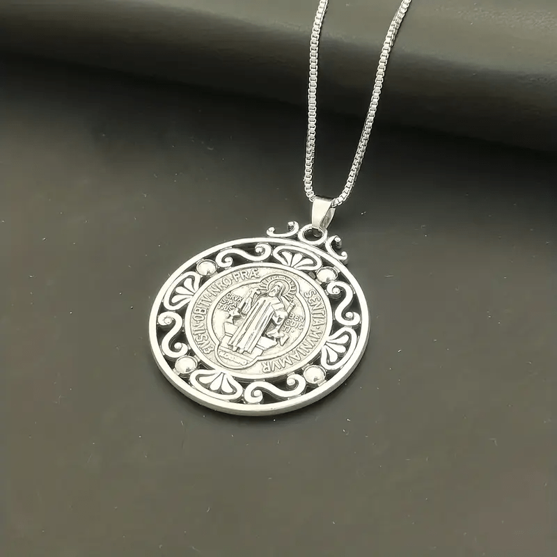 Christiandiscipleshop St. Benedict Medal Exquisite Crafted Necklace: A Symbol of Faith & Protection