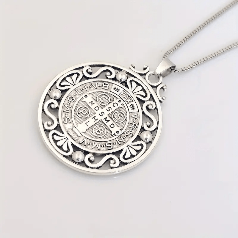 Christiandiscipleshop St. Benedict Medal Exquisite Crafted Necklace: A Symbol of Faith & Protection