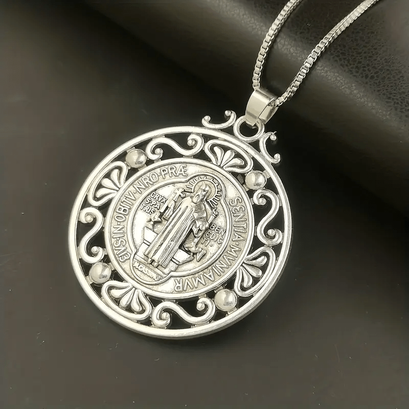 Christiandiscipleshop St. Benedict Medal Exquisite Crafted Necklace: A Symbol of Faith & Protection