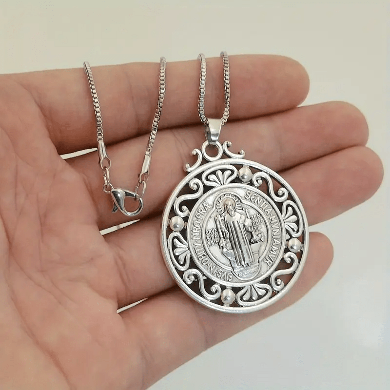 Christiandiscipleshop St. Benedict Medal Exquisite Crafted Necklace: A Symbol of Faith & Protection