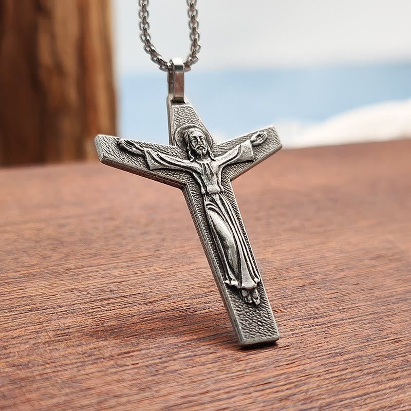 Christiandiscipleshop Faith and Courage Cross Crucifix Necklace: A Symbol of Resilience