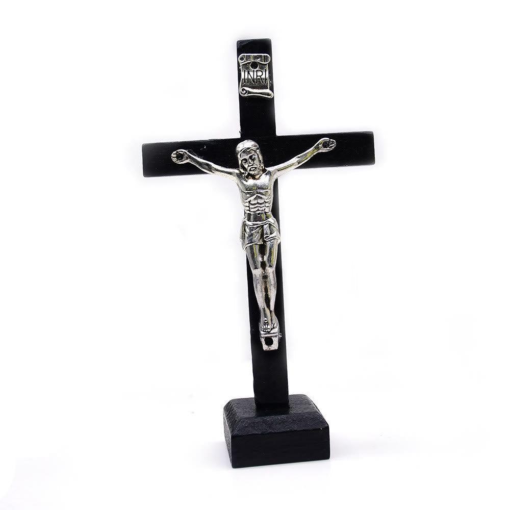 Christianartworkshop 3 Colors Wooden Jesus Cross Ornament - Expression of Faith